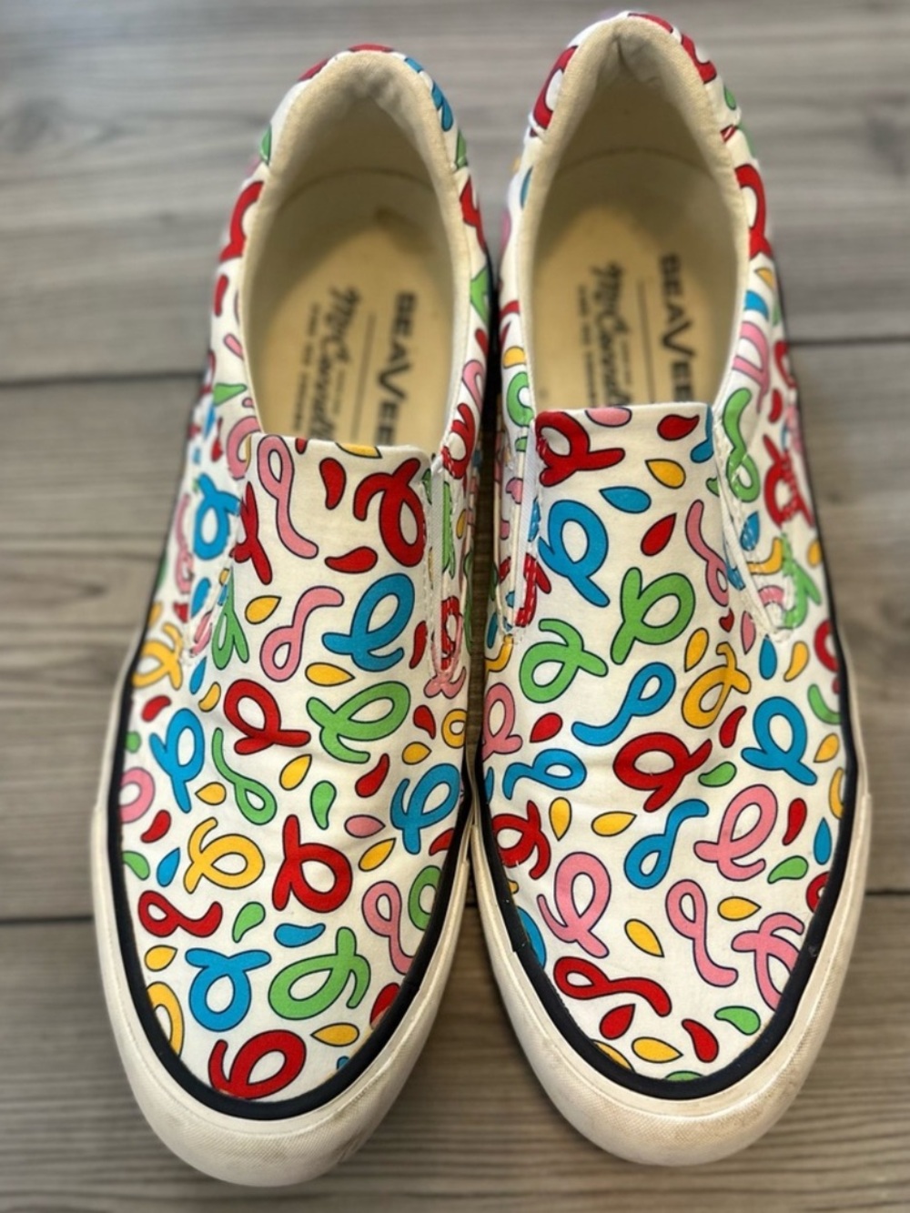SeaVees x McConnell’s Fine Ice Cream Ribbon Print Slip On Sneakers Men’s 12